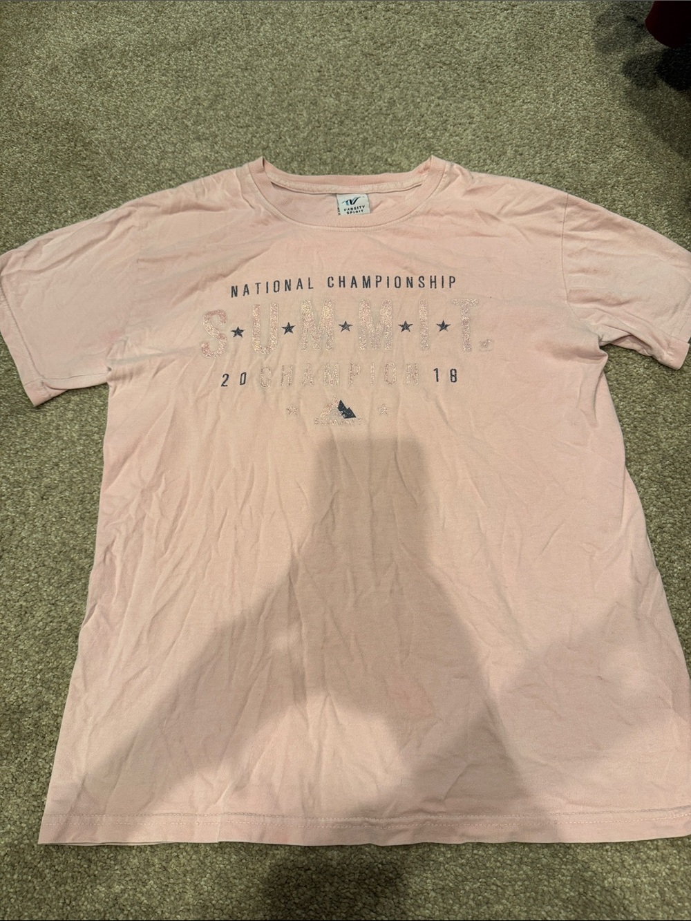 Varsity Summit Champion Women's Short-Sleeve Pink National Championship Tee